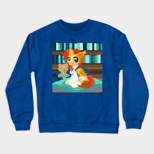 Sunburst bat pony scene Crewneck Sweatshirt